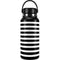 White and Black Stripes Hydro Flask 32oz Wide Mouth Skin